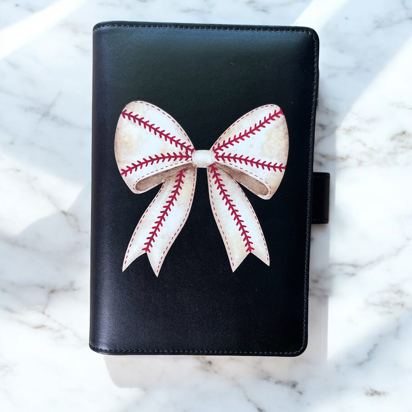 Baseball Bow Cash Binder