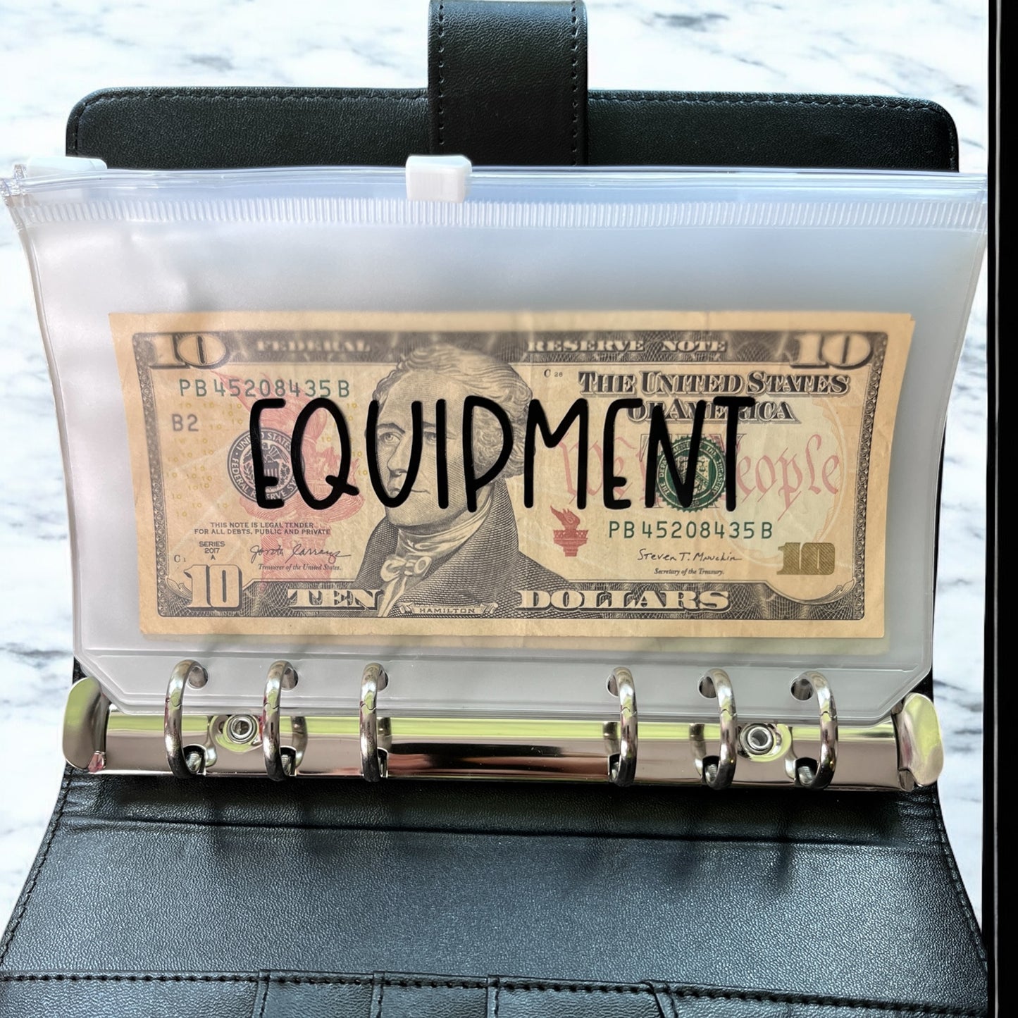 Baseball Bow Cash Binder