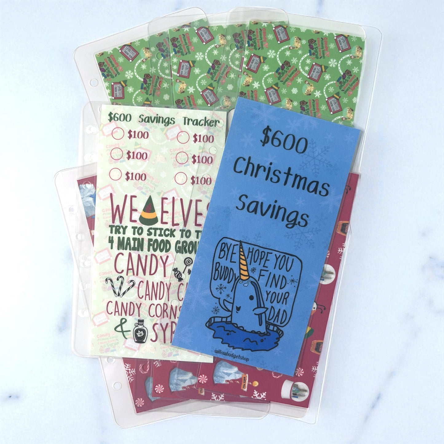 $600 Elf Christmas Savings Challenge