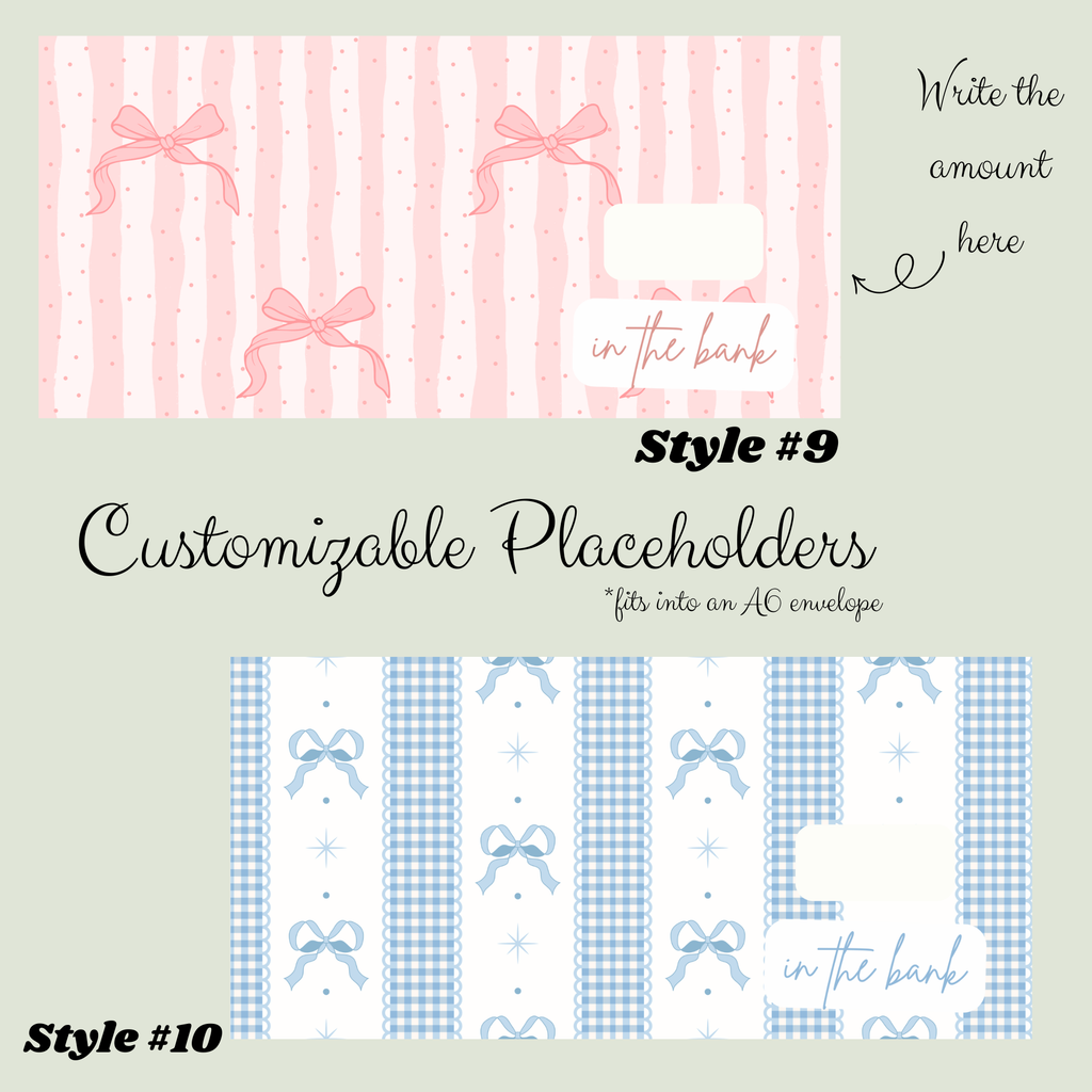 "In the Bank" Placeholders (Customizable)