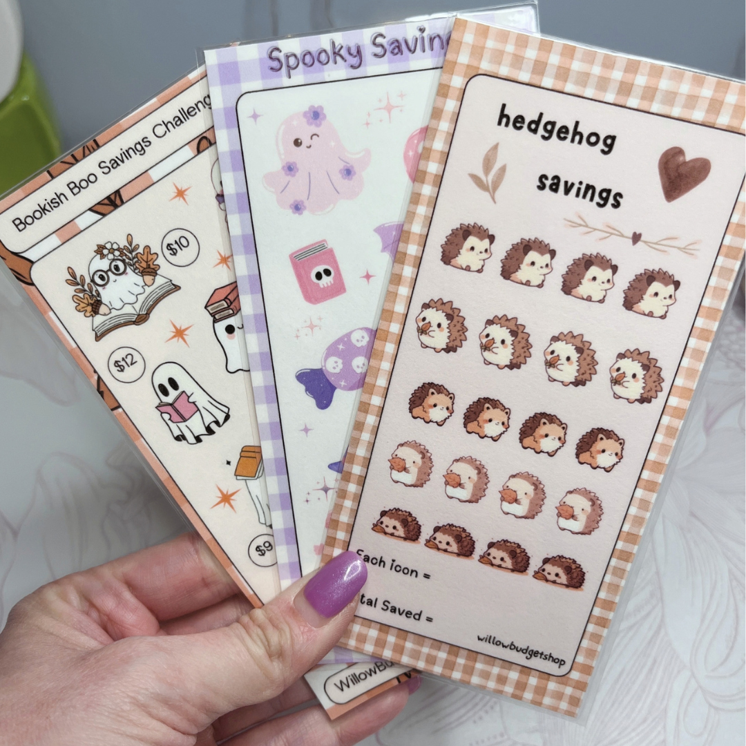 Fall Themed Savings Trackers