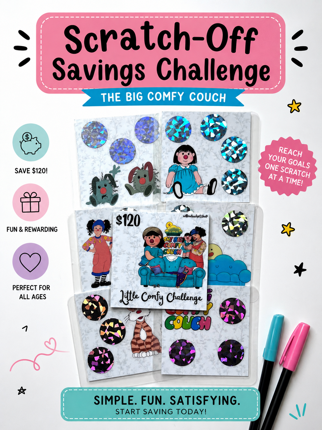 Little Comfy Couch Mini Scratch-Off Challenge