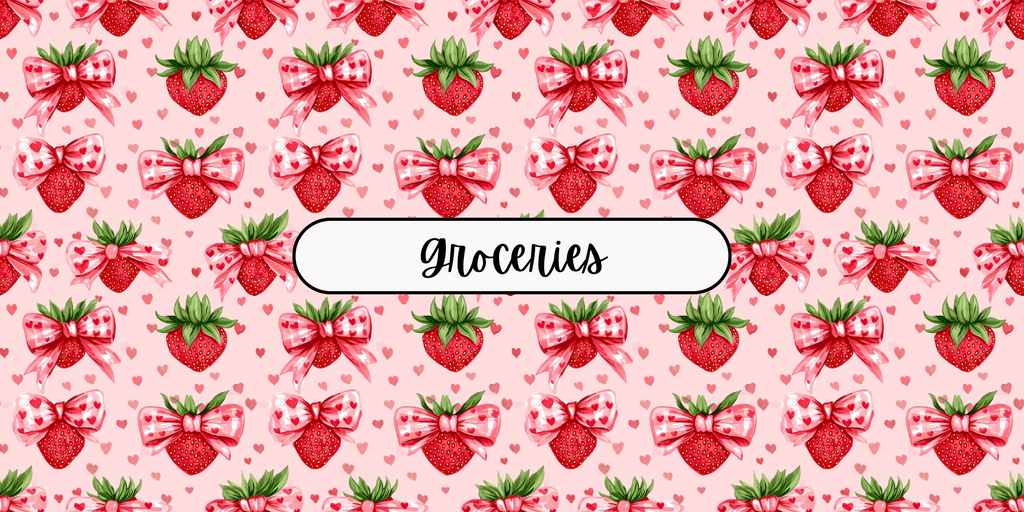 Strawberry Bow Cash Envelope Bundle
