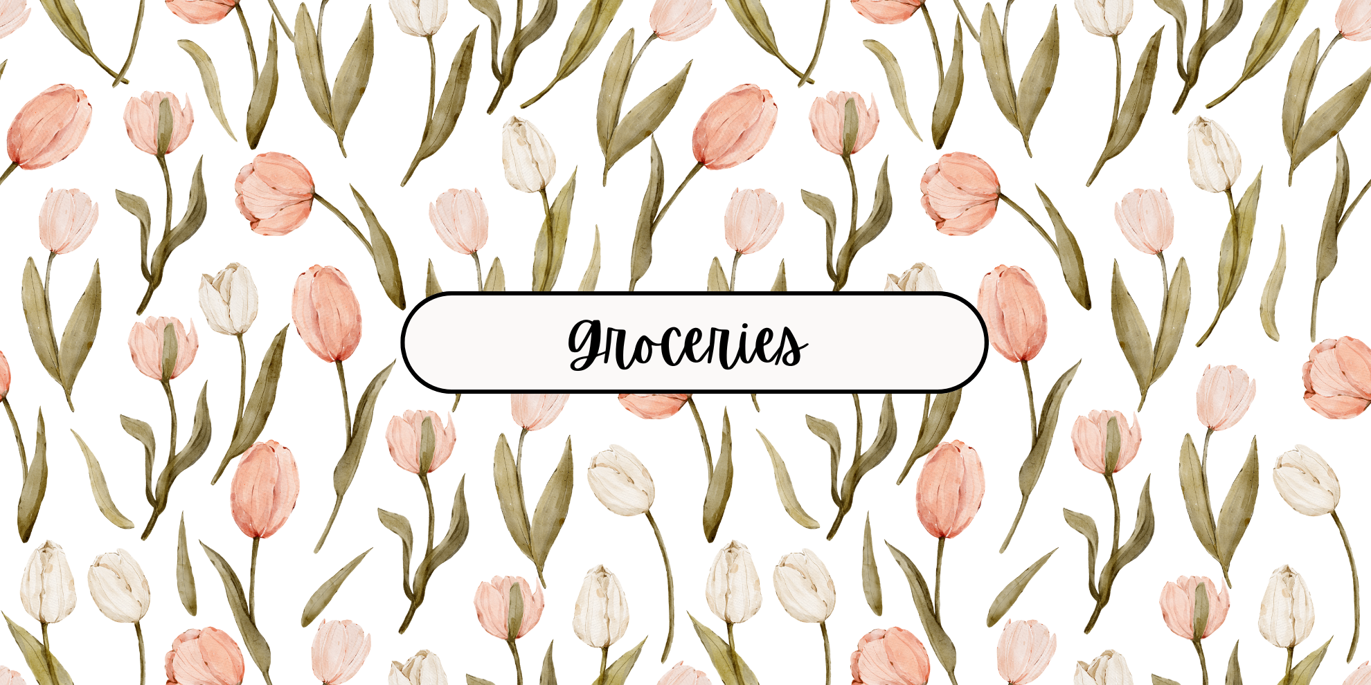 Peachy Tulips Cash Envelope Bundle