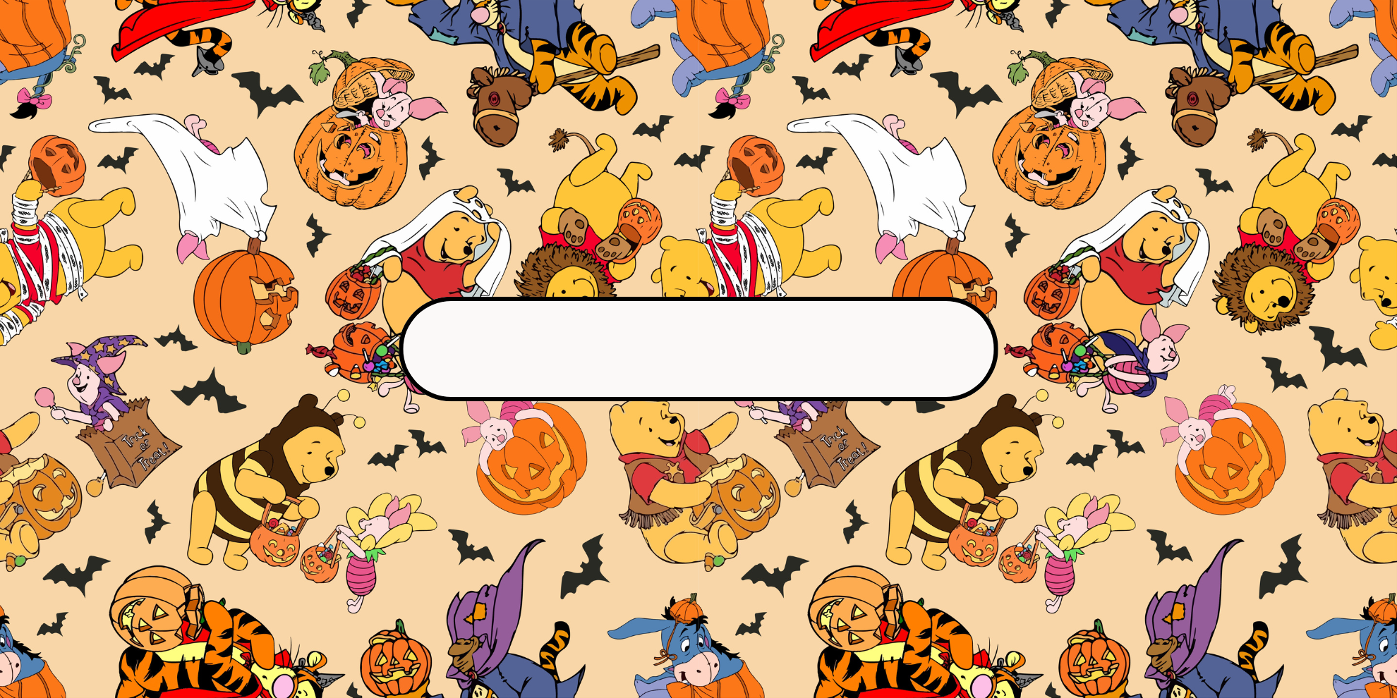 Spooky Winnie the Pooh Cash Envelopes