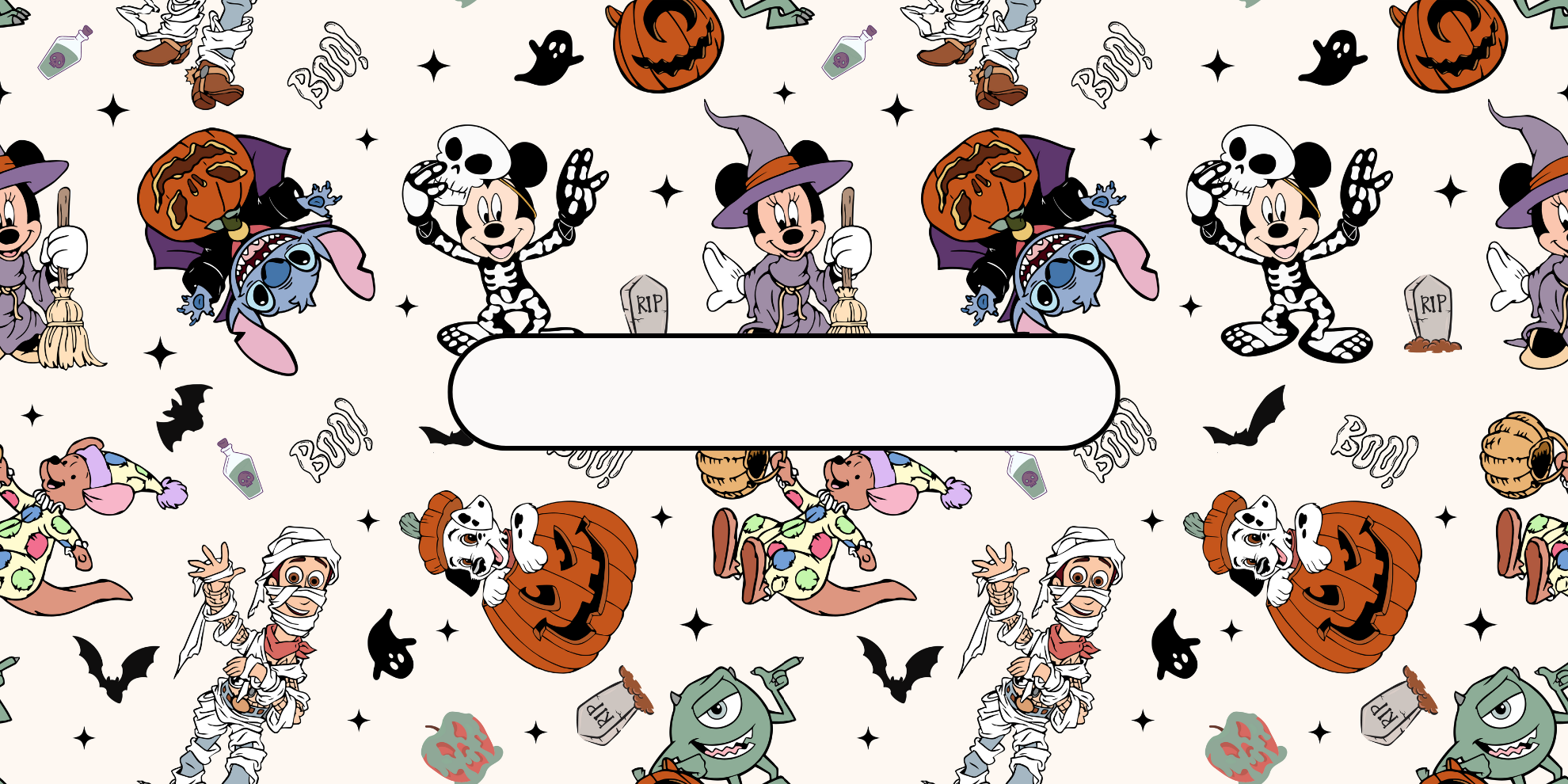 Spooky Mickey & Friends Envelopes