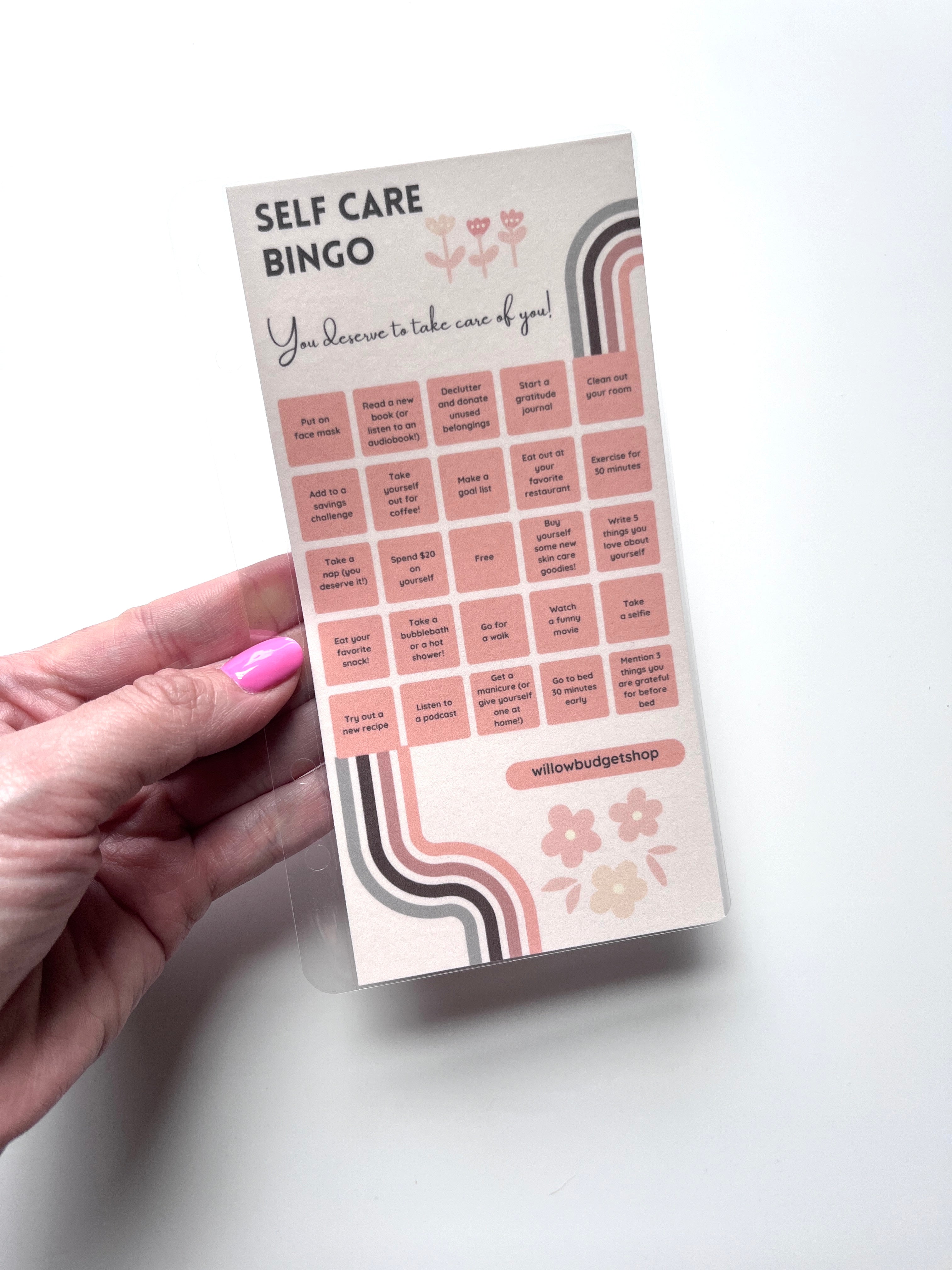 Self-Care Bingo Card
