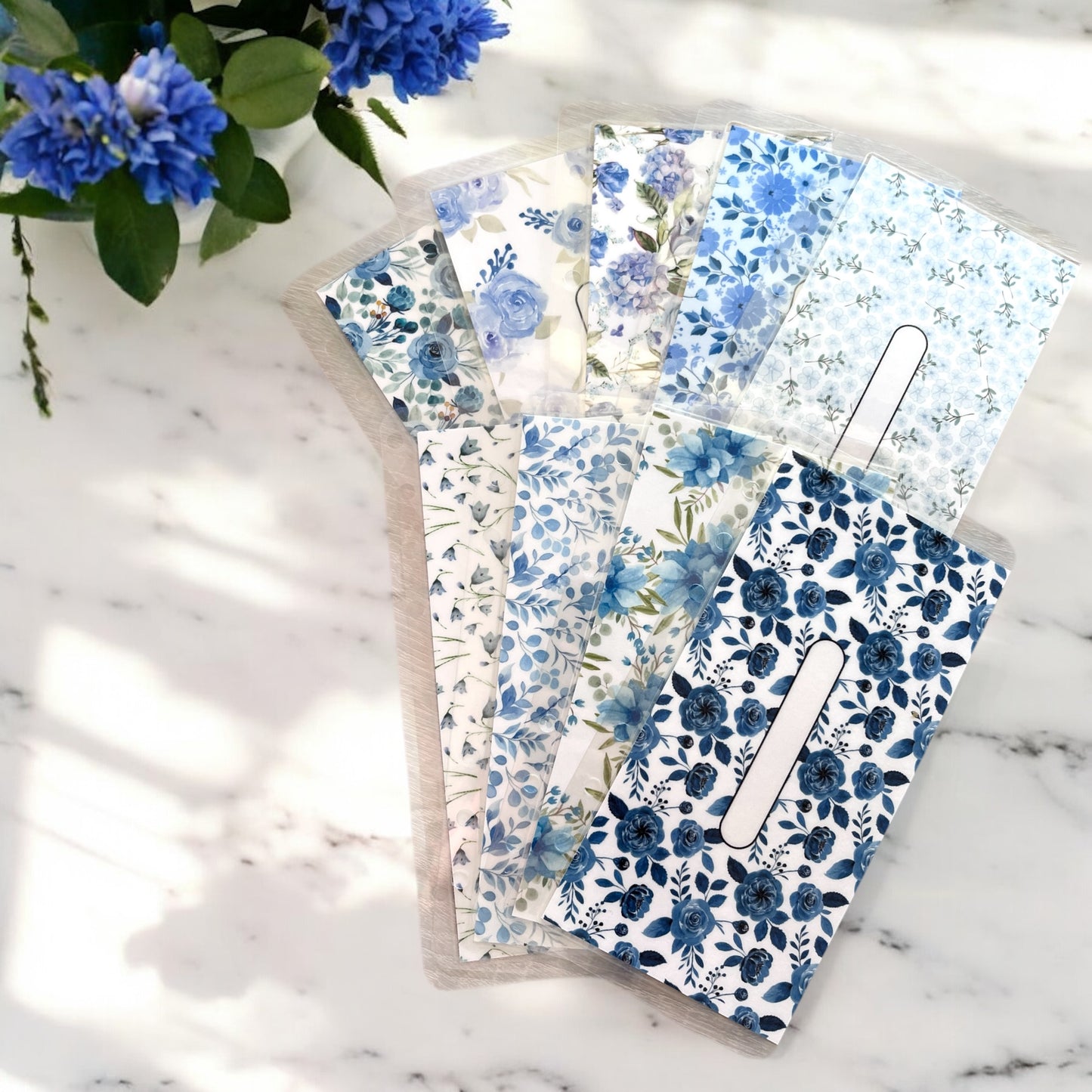 Blue Blossoms Cash Envelope Bundle