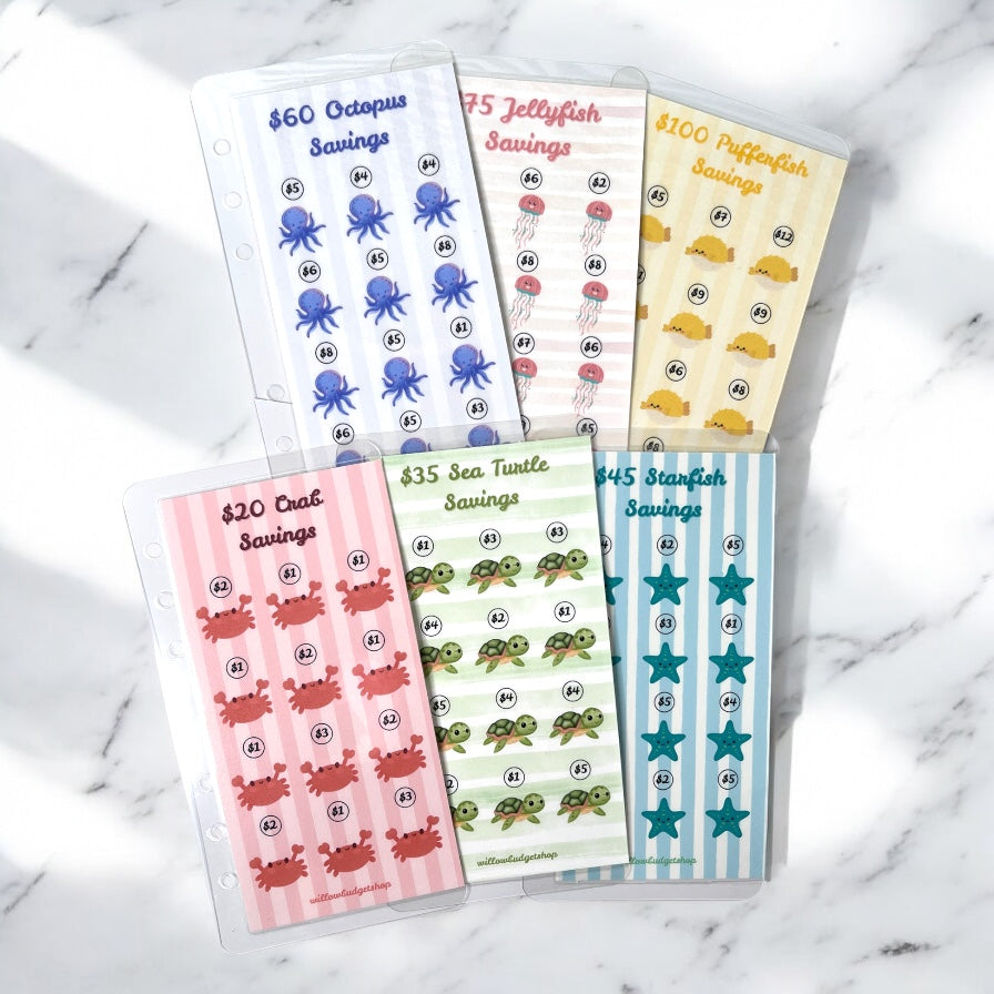 Low Budget "Sea Buddies" Savings Challenges