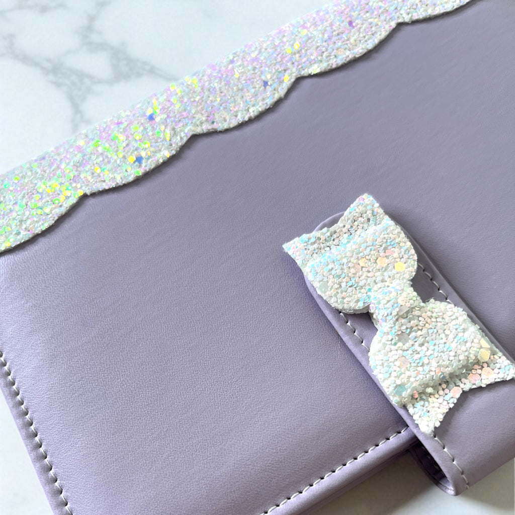 Violet Bow Cash Binder