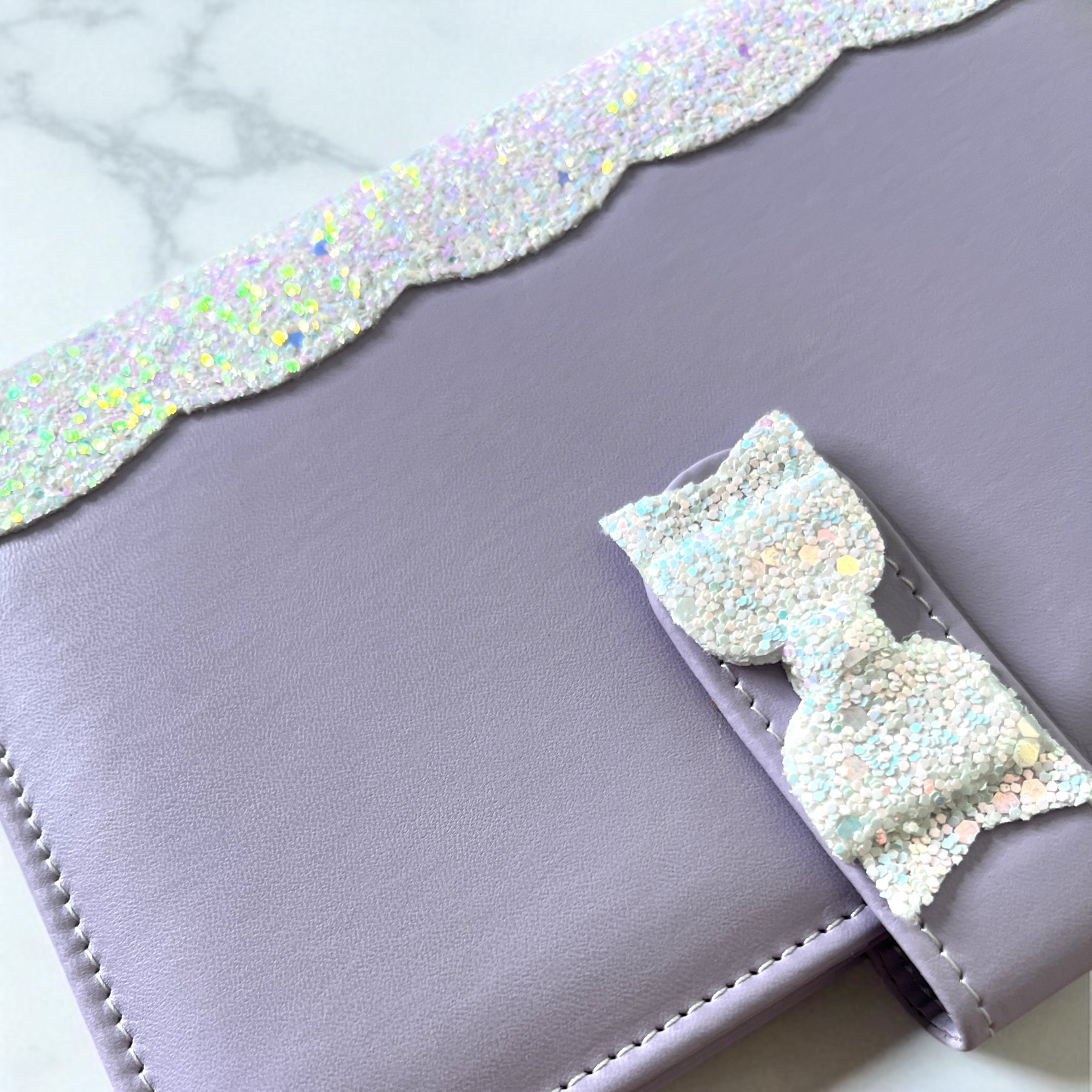 Violet Bow Cash Binder