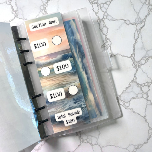 $1,000 Beach Vacation Savings Challenge (Customizable Cover)