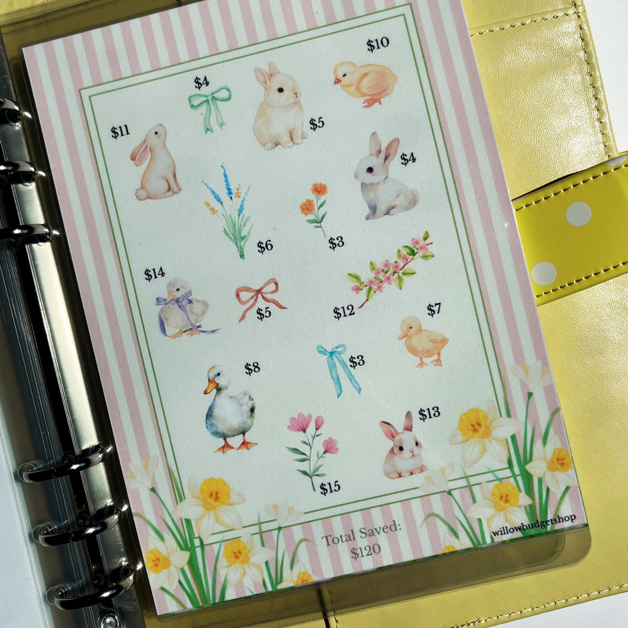 Spring Love Savings Tracker/Envelope (A5)