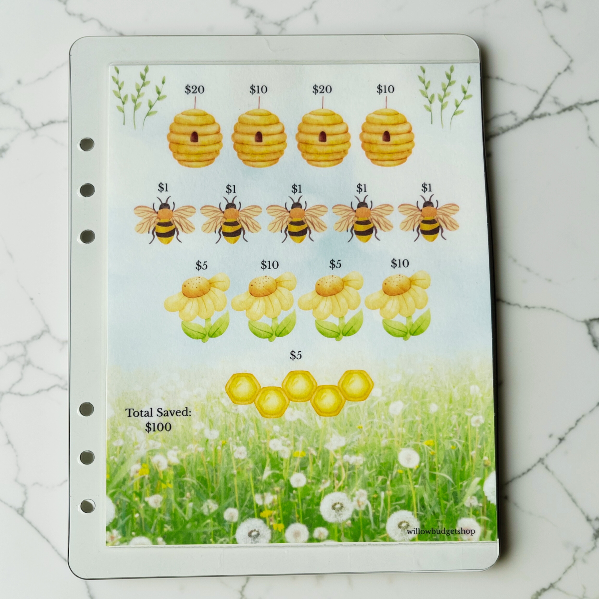 Honeybee Savings Challenge (A5)