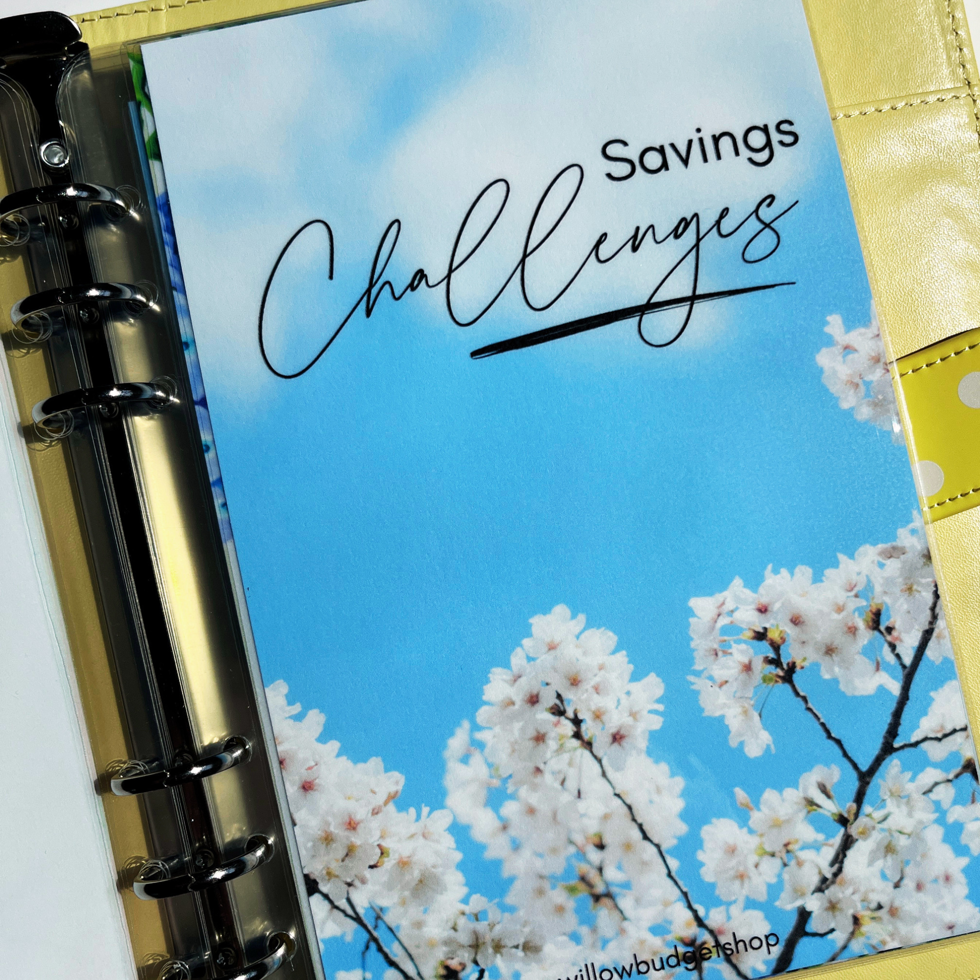 Spring Skies Savings Challenge Dashboard (Size A5)