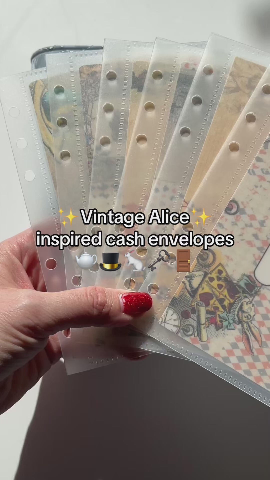 "Through the Looking Glass" Classic Cash Envelopes